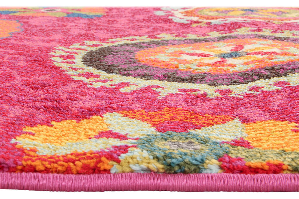 Tappeto colorato Tangeri 2 Fuchsia stile mediterraneo
