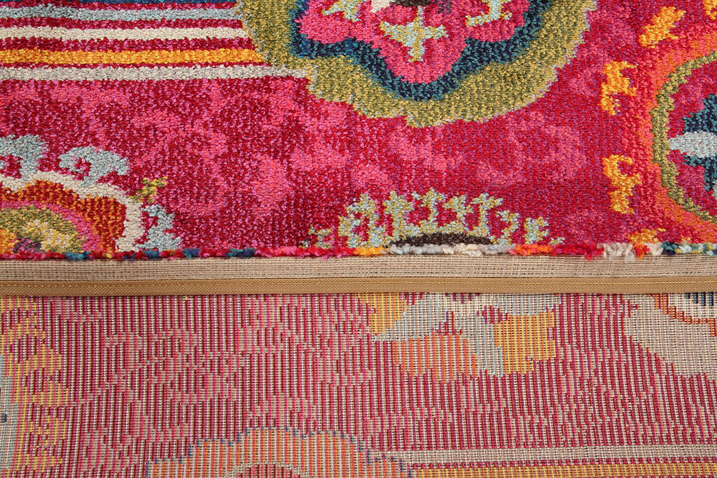 Tappeto colorato Tangeri 2 Fuchsia stile mediterraneo