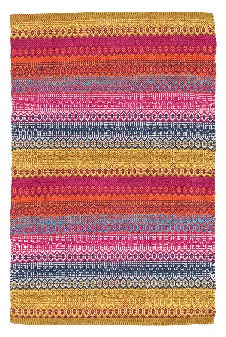 Tappeto in Cotone Multicolore Senegal - Lavabile in Lavatrice - Fatto a mano
