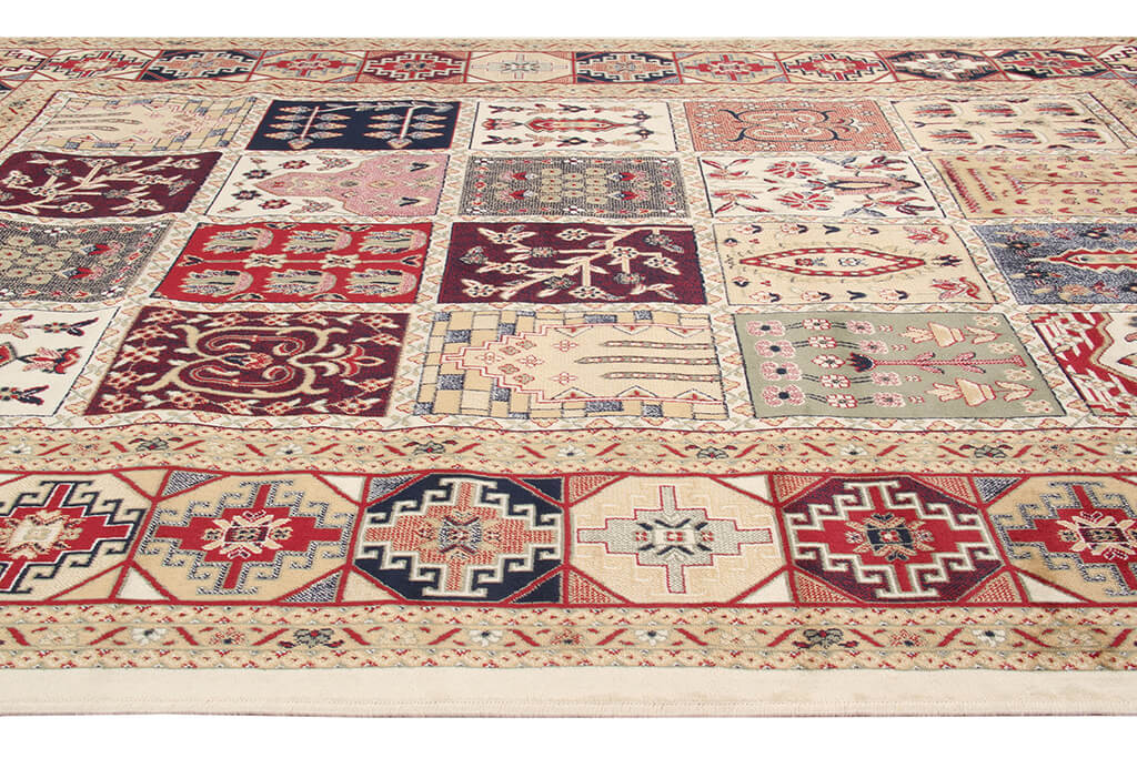 Tappeto Classico Orientale Avorio - Farshian Bachtiar Ivory - Ideale per Soggiorno, Sala da Pranzo, Camera da Letto