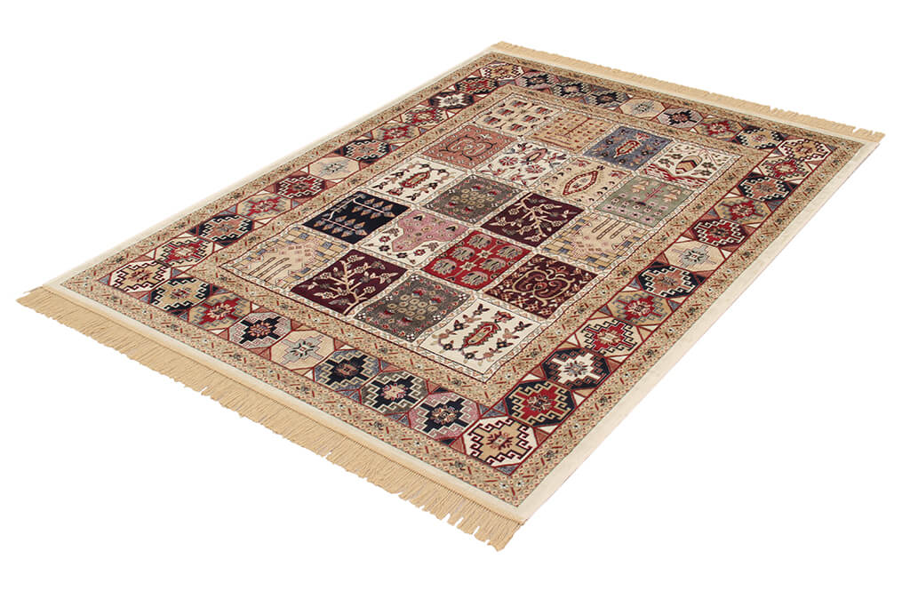 Tappeto Classico Orientale Avorio - Farshian Bachtiar Ivory - Ideale per Soggiorno, Sala da Pranzo, Camera da Letto