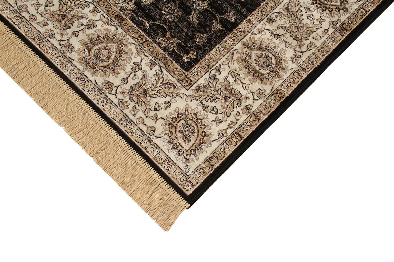 Tappeto Vintage Ziegler 1 Black – Stile Classico – Nero e Beige