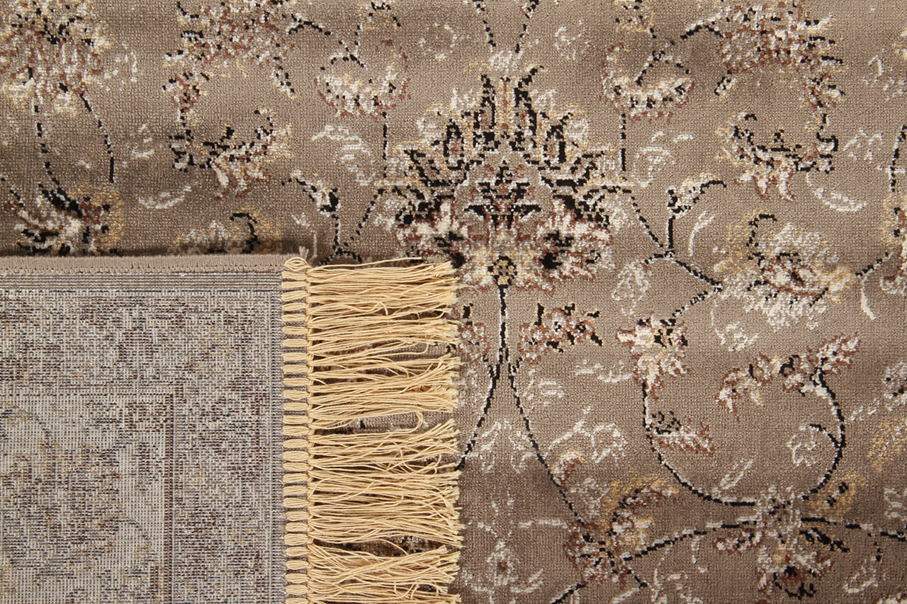 Tappeto Vintage Tabriz 1 Grey Blue – Viscosa Stile Orientale – Grigio Blu