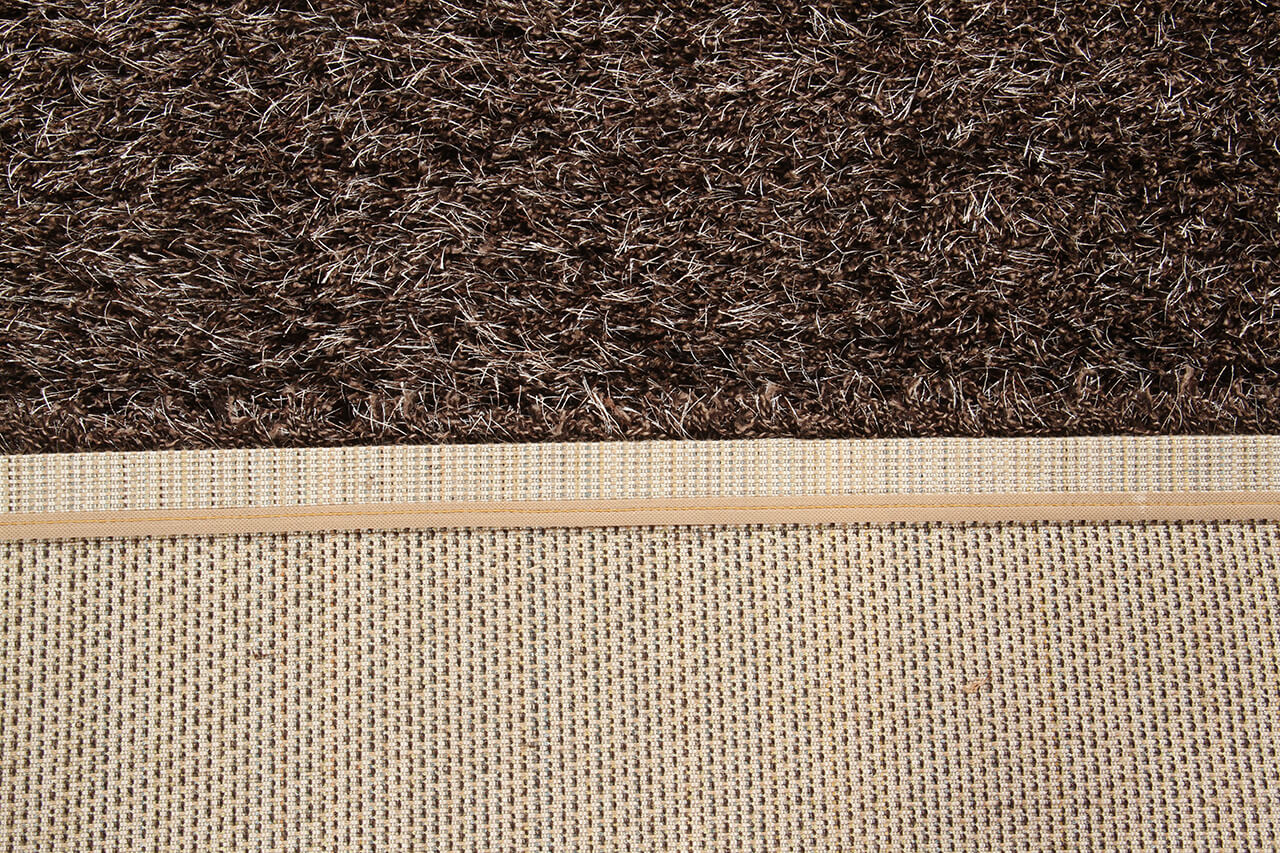 Tappeto Sheen Dark Beige Pelo Alto Morbido Elegante