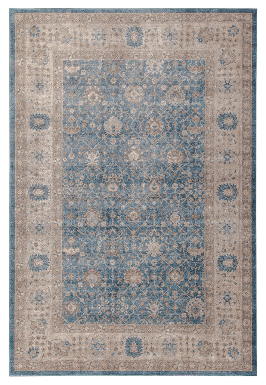 Tappeto Stile Orientale Vintage - Parma - Grigio Blu chiaro | Ideale per Soggiorno e Sala da Pranzo