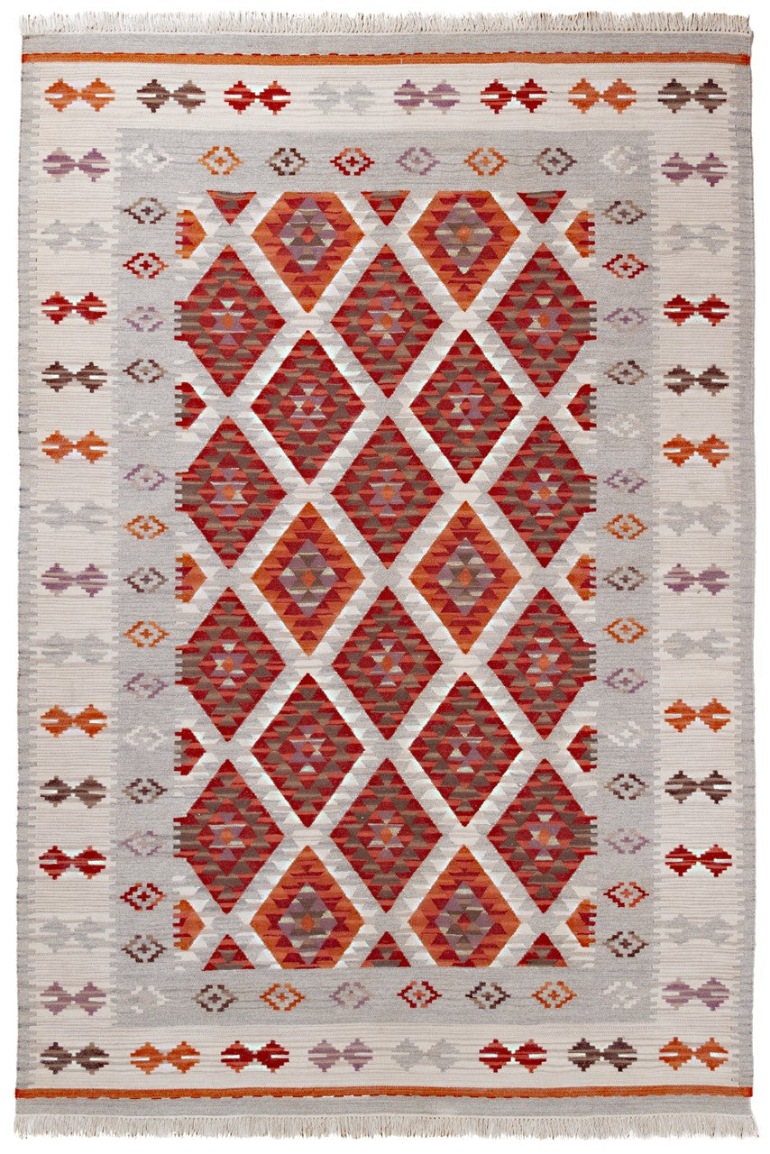 KILIM ZAGROS RED/GREY/IV