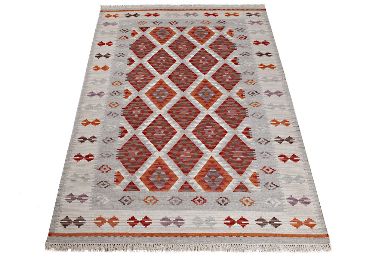 KILIM ZAGROS RED/GREY/IV