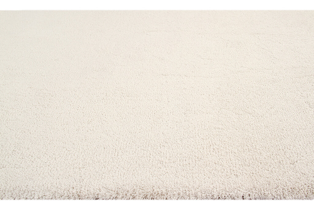 Tappeto Shaggy Desio - Avorio - Morbido e Resistente - Tinta Unita | Ideale per Soggiorno e Camera da Letto