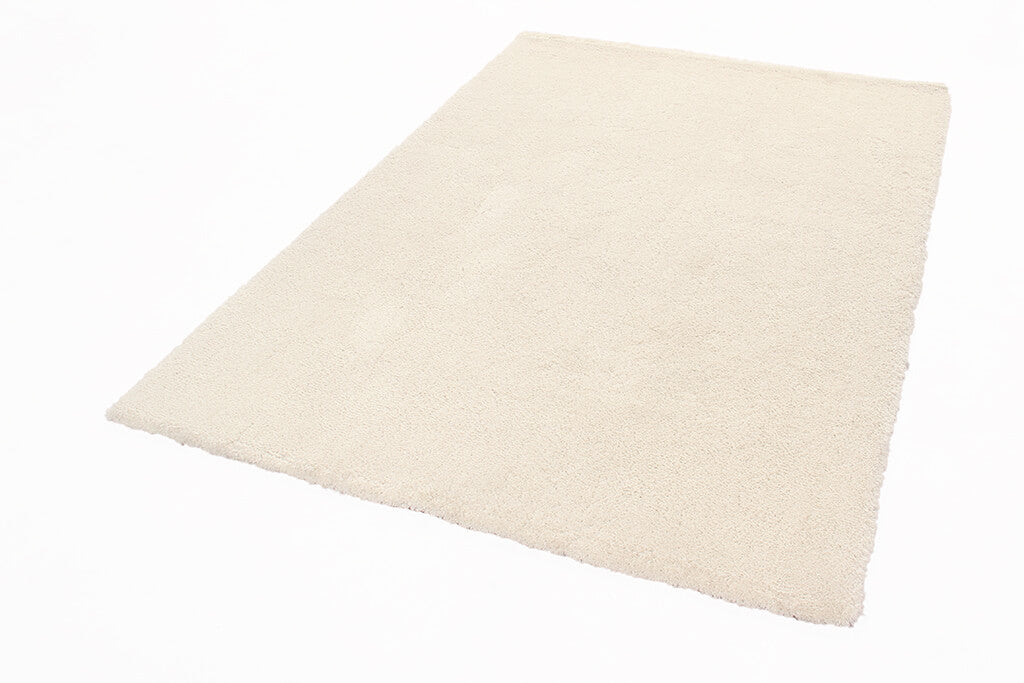 Tappeto Shaggy Desio - Avorio - Morbido e Resistente - Tinta Unita | Ideale per Soggiorno e Camera da Letto
