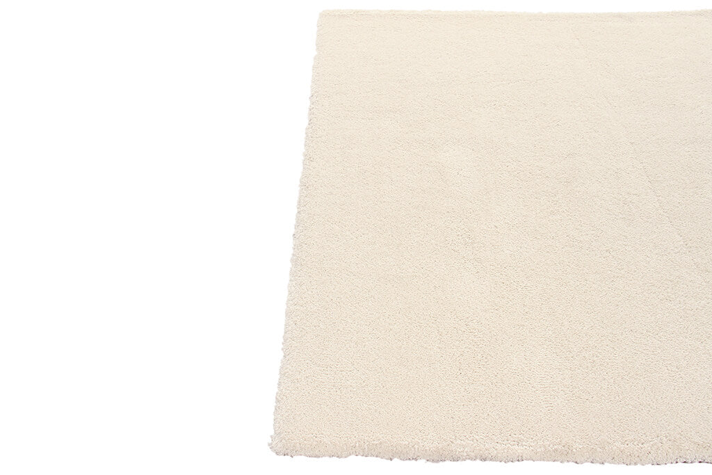 Tappeto Shaggy Desio - Avorio - Morbido e Resistente - Tinta Unita | Ideale per Soggiorno e Camera da Letto
