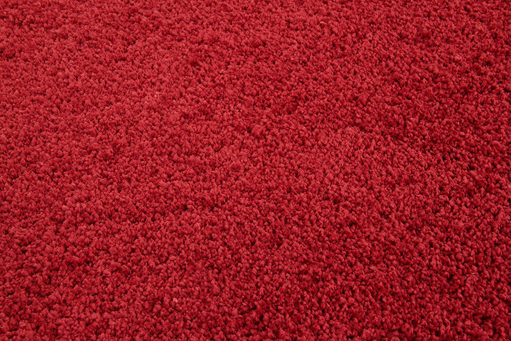 Tappeto Shaggy Desio - Rosso - Morbido e Resistente - Tinta Unita | Ideale per Soggiorno e Camera da Letto
