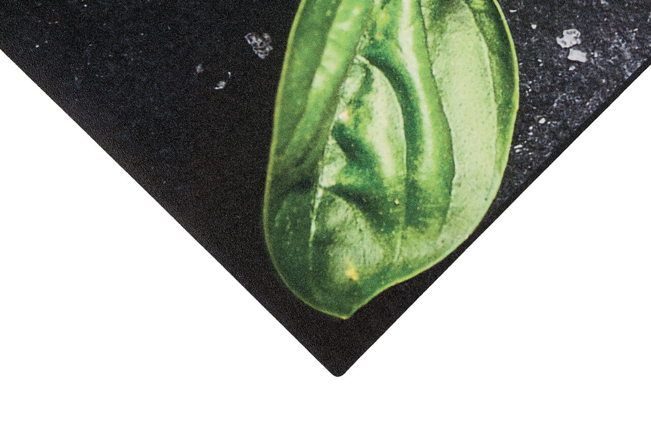 Tappeto Cucina Vinile Vista Basilius – Erbe Aromatiche – Made in Italy - Disegno Basilico