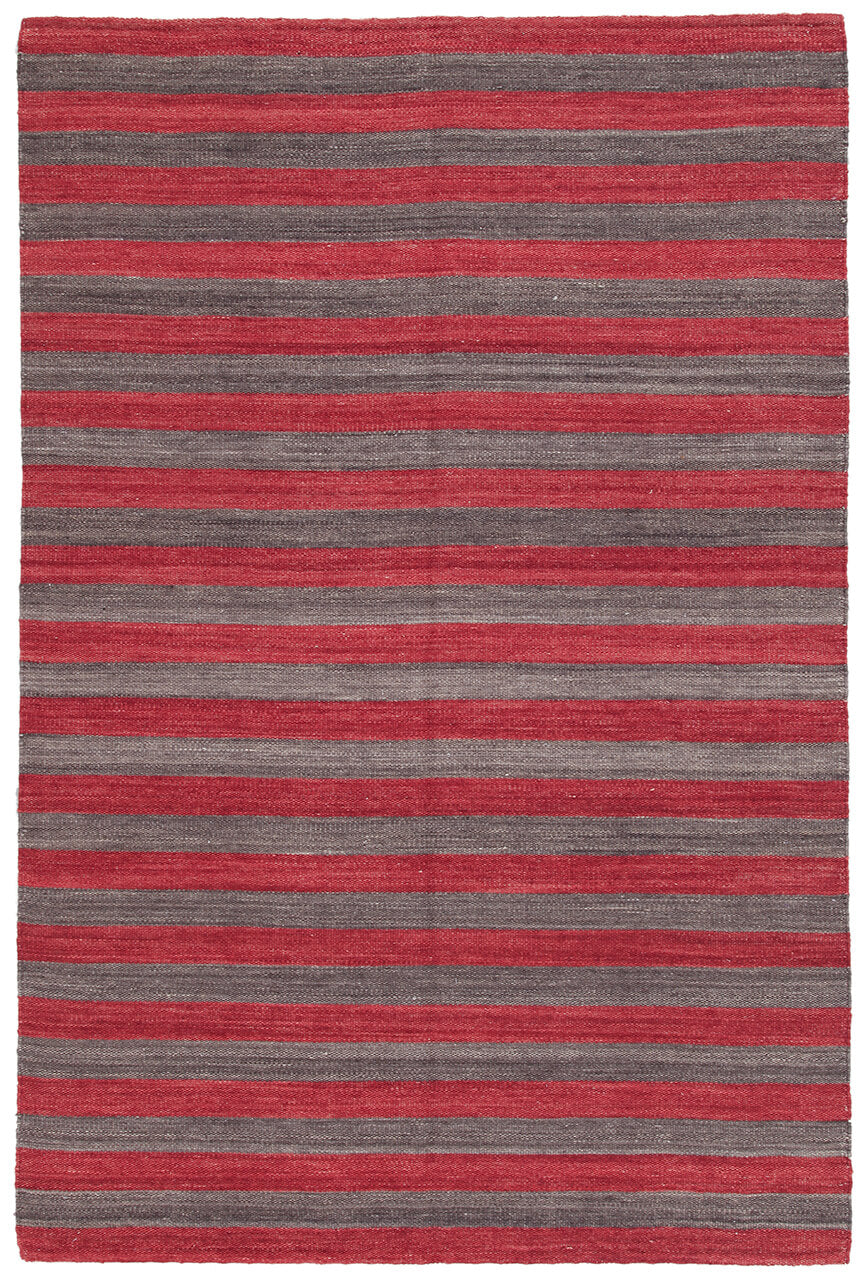 MALI STRIPE RED CHARCOAL