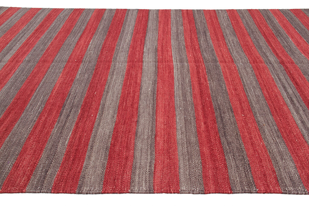 MALI STRIPE RED CHARCOAL
