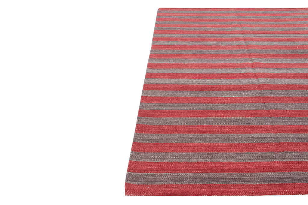 MALI STRIPE RED CHARCOAL