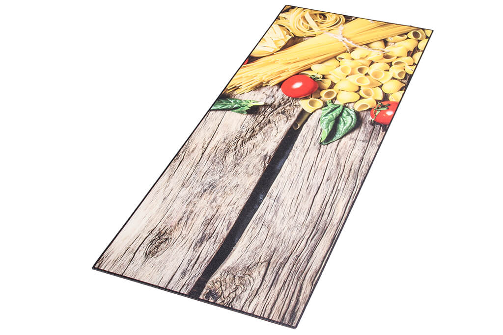 Tappeto Cucina Vista Pasta 01 – Vinile Antimacchia Made in Italy