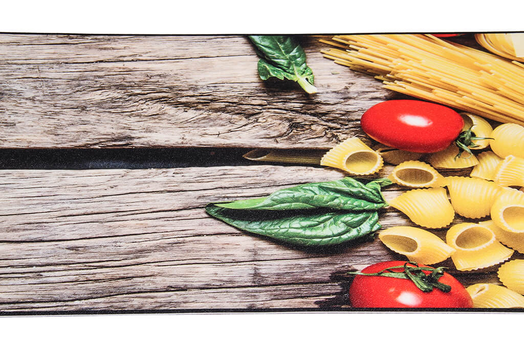 Tappeto Cucina Vista Pasta 01 – Vinile Antimacchia Made in Italy