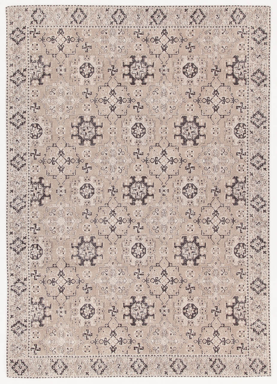 Tappeto Argentella 3 Beige - Design Vintage Astratto con sfumature colore | elegante per soggiorno e camera da letto