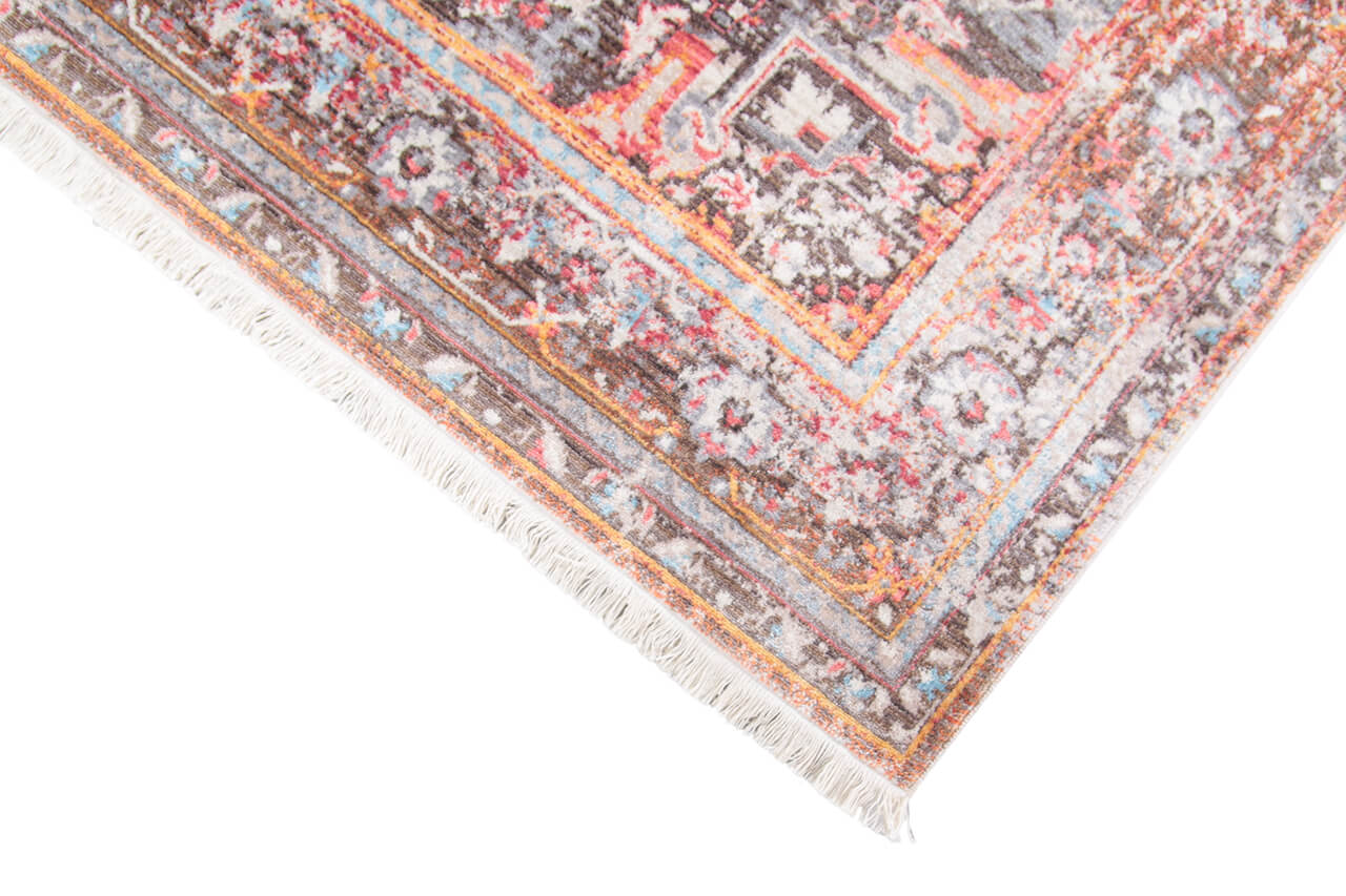 Tappeto stile Vintage - Bright Multicolore - Antiscivolo | Ideale per Soggiorno, Sala da Pranzo, Camera da Letto