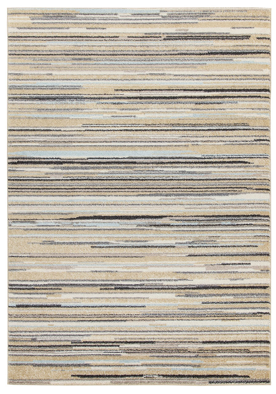 Tappeto righe Soave Stripe Cream/Blue - delicato e resistente