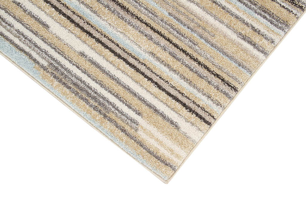 Tappeto righe Soave Stripe Cream/Blue - delicato e resistente