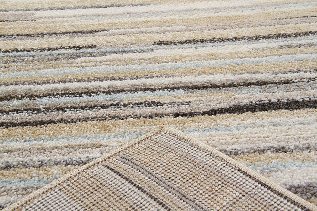 Tappeto righe Soave Stripe Cream/Blue - delicato e resistente