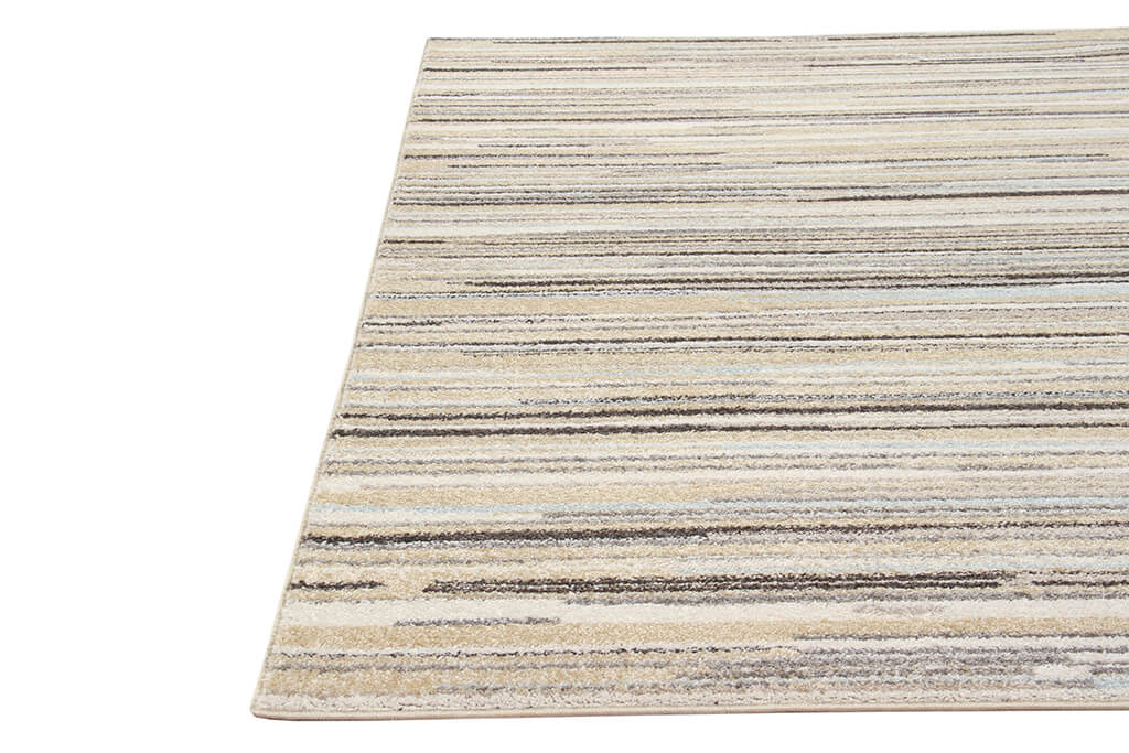 Tappeto righe Soave Stripe Cream/Blue - delicato e resistente