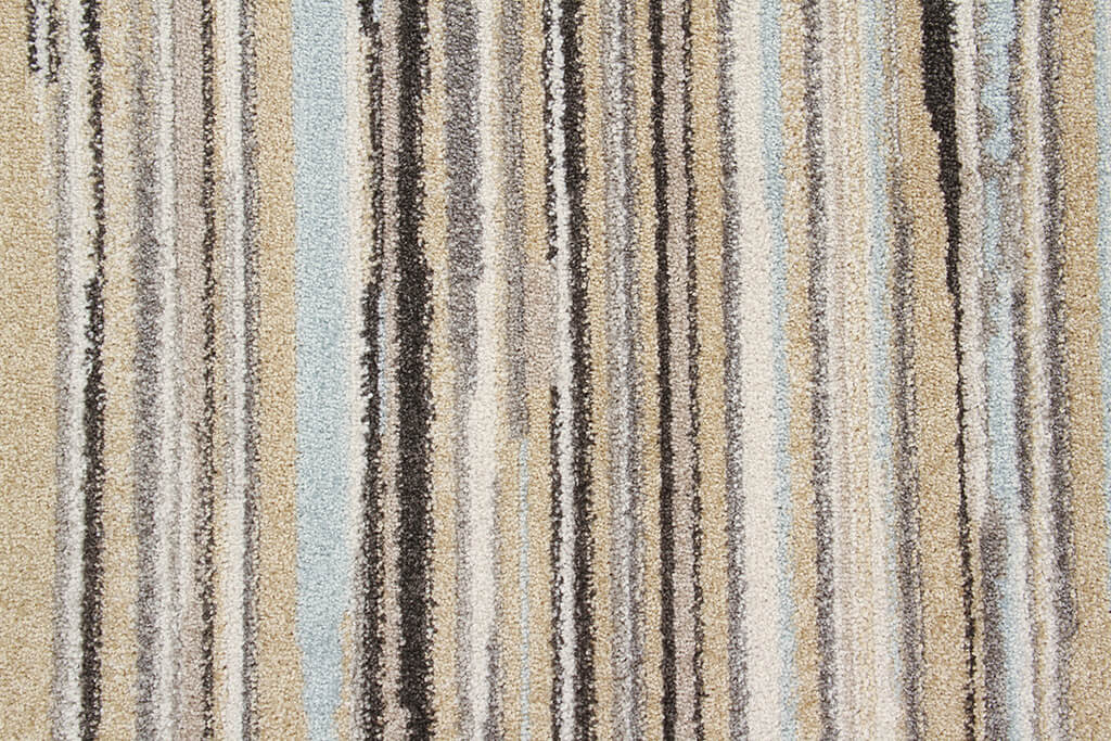 Tappeto righe Soave Stripe Cream/Blue - delicato e resistente