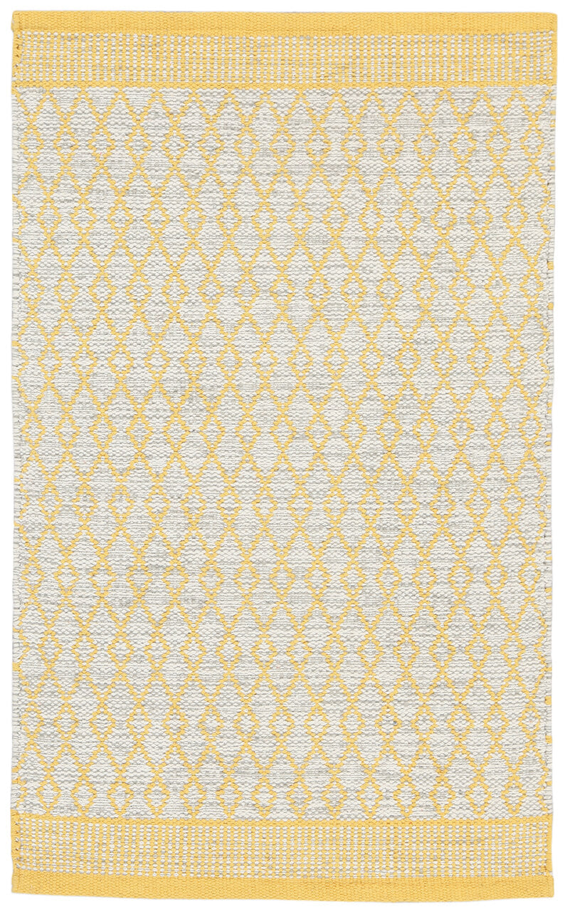 Tappeto in Cotone Giallo - Lavabile in Lavatrice | Ideale per la Cucina e il Bagno
