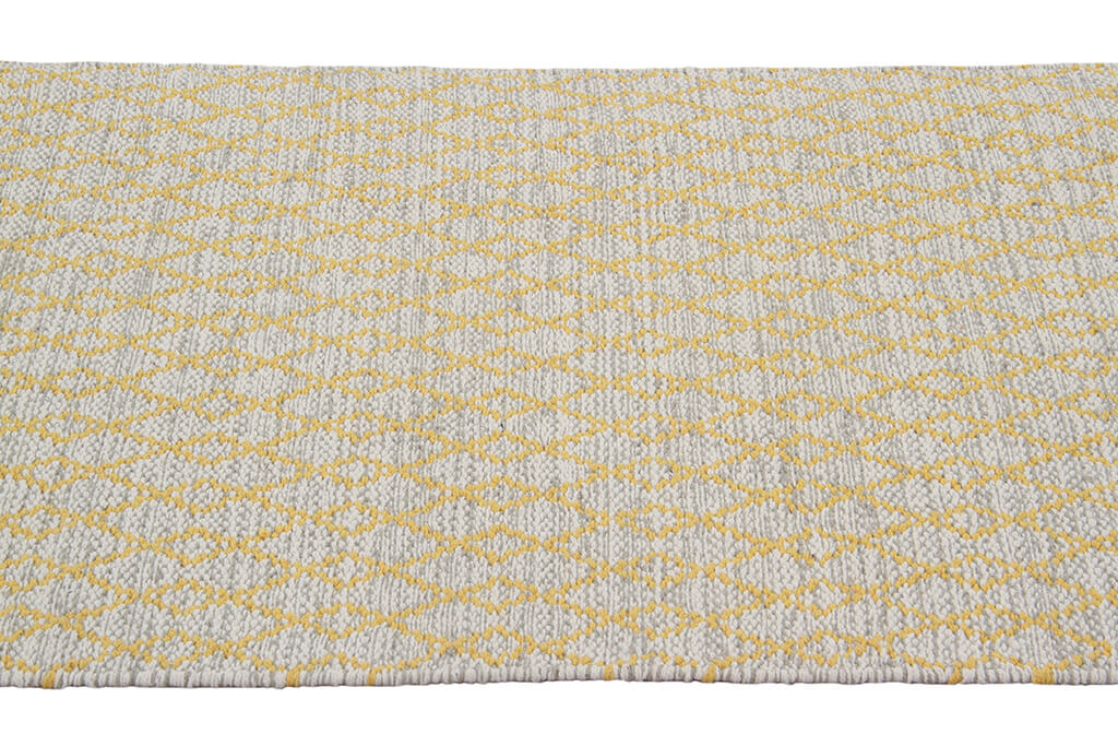 Tappeto in Cotone Giallo - Lavabile in Lavatrice | Ideale per la Cucina e il Bagno