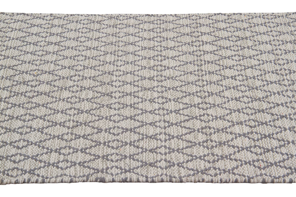 Tappeto in Cotone Grigio - Lavabile in Lavatrice | Ideale per la Cucina e il Bagno