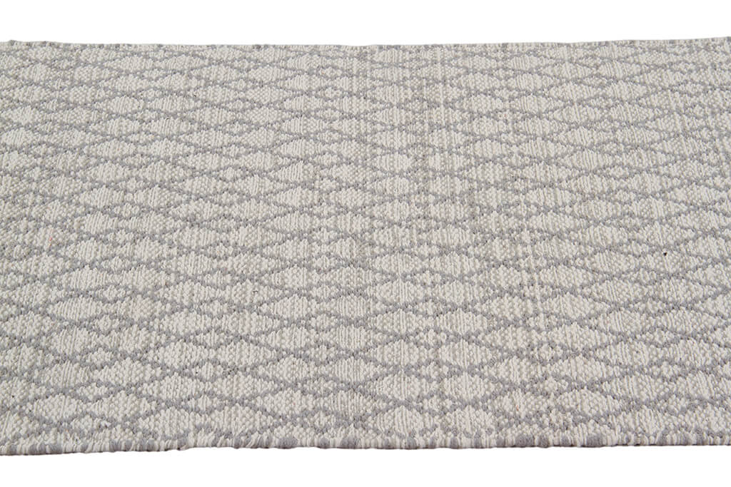 Tappeto in Cotone Grigio chiaro - Lavabile in Lavatrice | Ideale per la Cucina e il Bagno