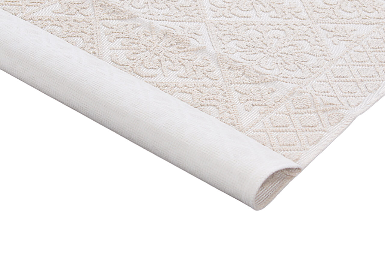 Tappeto per il Bagno in Cotone Bianco Olbia - Tappetino multiuso