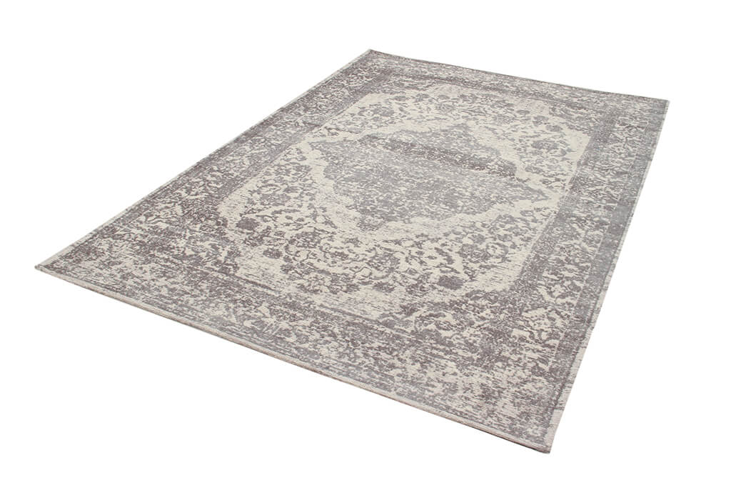 Tappeto Argentella Dark - Design Vintage Astratto con sfumature colore | elegante per soggiorno e camera da letto