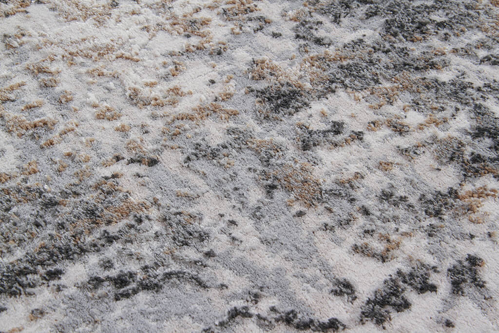 Tappeto Moderno MONFORT A Nero Beige - Design Contemporaneo Astratto - CarpetLiving