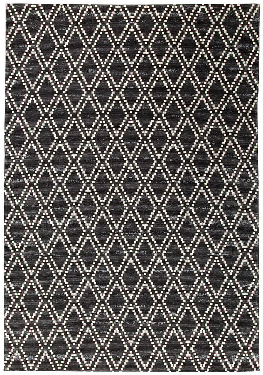 Tappeto Argentella Antracite - Design Vintage Astratto con sfumature colore | elegante per soggiorno e camera da letto