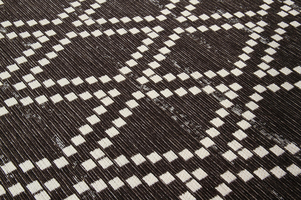 Tappeto Argentella Antracite - Design Vintage Astratto con sfumature colore | elegante per soggiorno e camera da letto