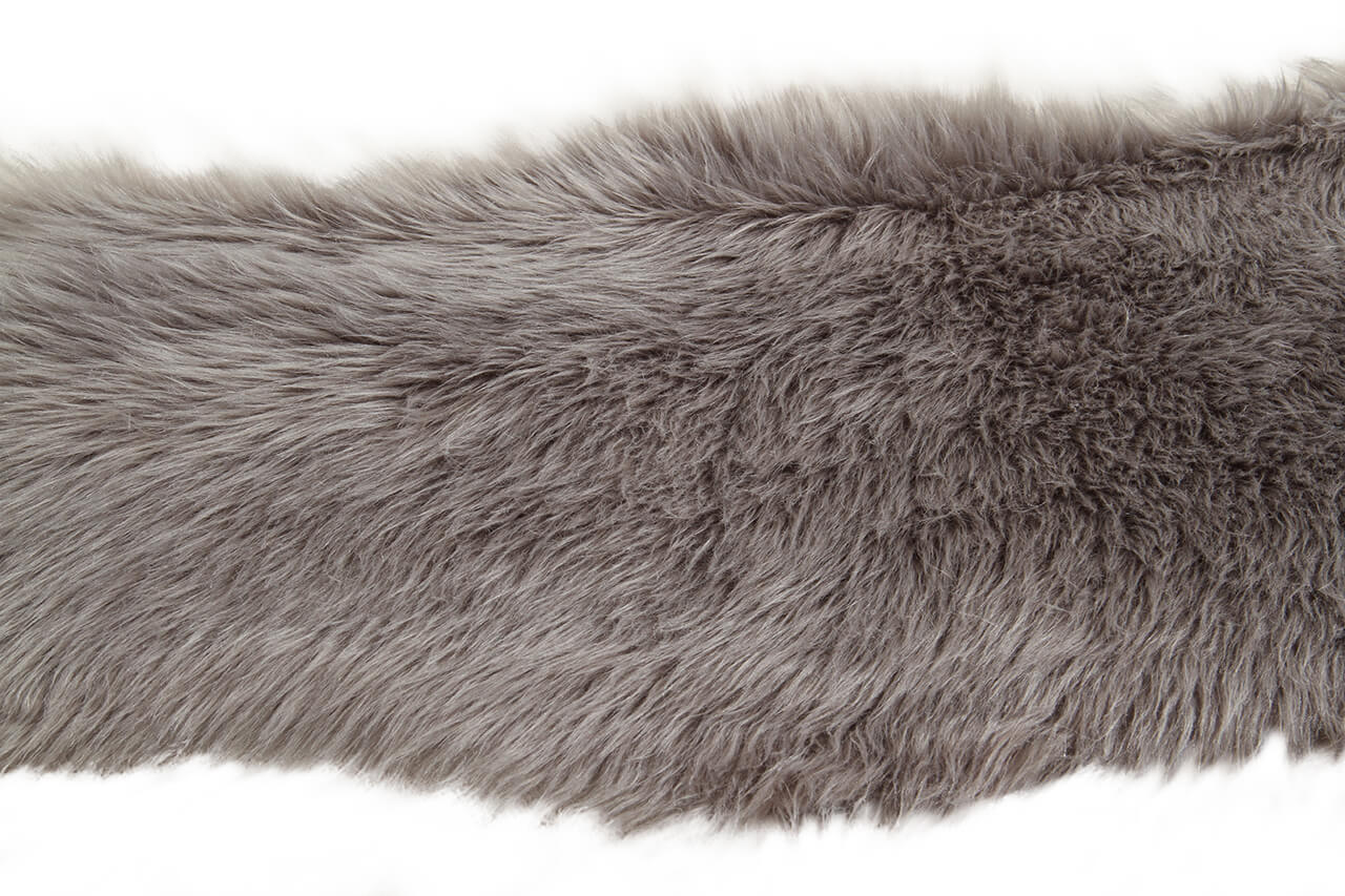 Eco Lambskin Grigio in Finta Pelliccia – Plaid, Tappeto o Coprisedia – Morbido, Elegante