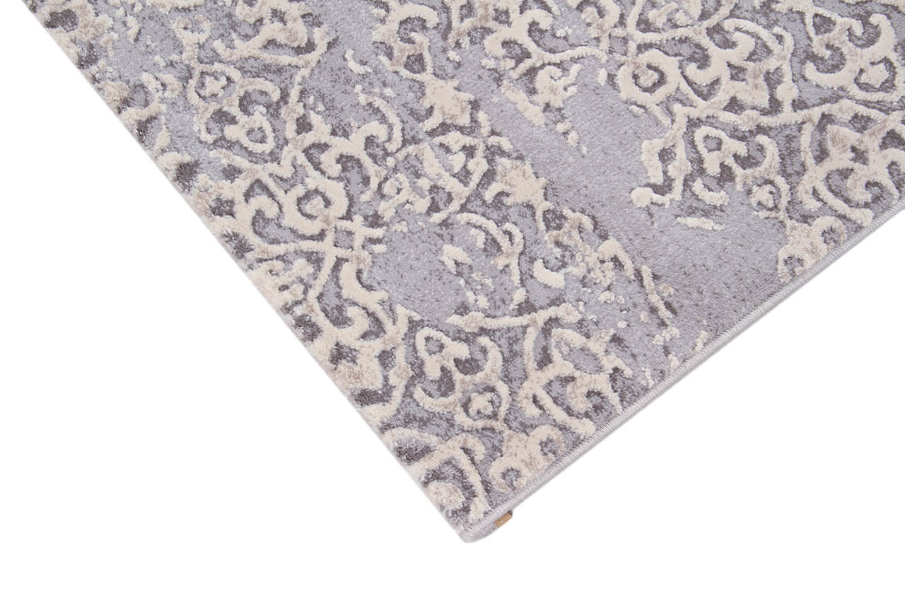 Tappeto Stile Vintage Grigio New Ornamental