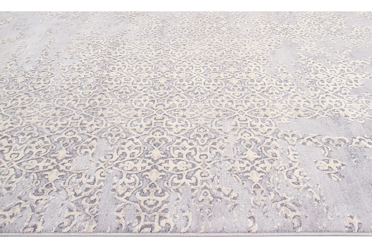 Tappeto Stile Vintage Grigio New Ornamental
