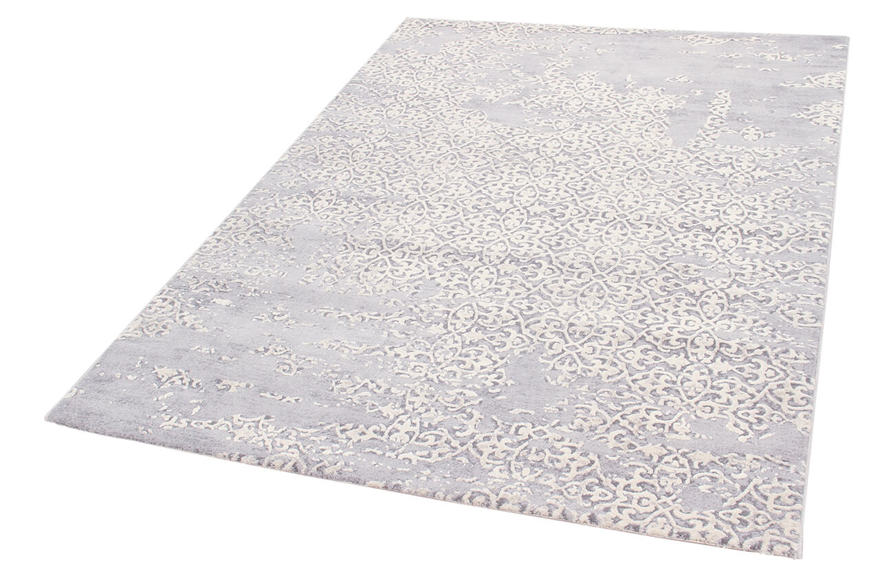 Tappeto Stile Vintage Grigio New Ornamental