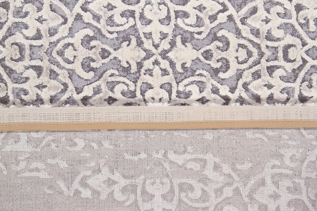 Tappeto Stile Vintage Grigio New Ornamental