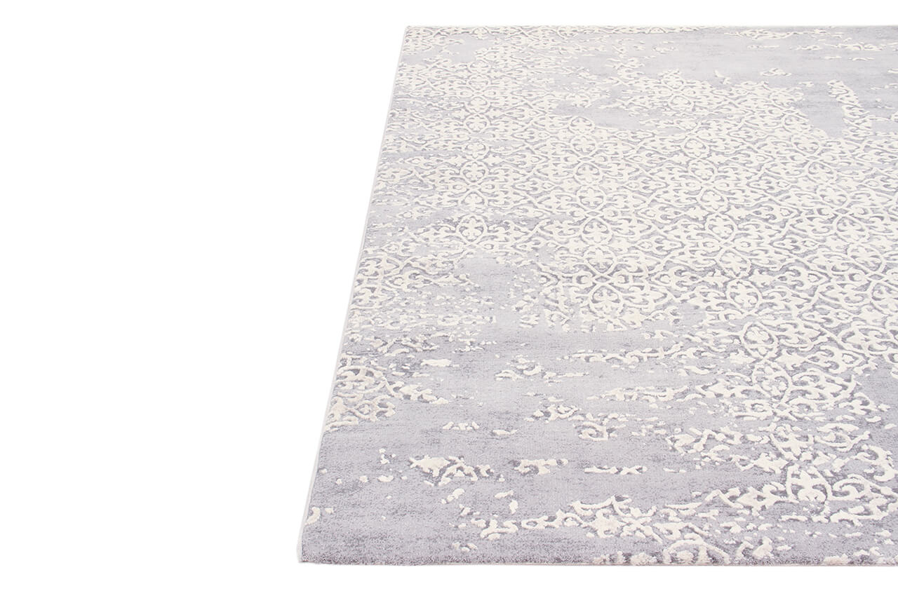 Tappeto Stile Vintage Grigio New Ornamental
