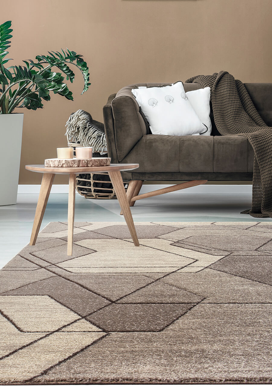 Tappeto Moderno Carve - Antiscivolo - Ideale per Soggiorno, Camera da Letto, Sala da Pranzo