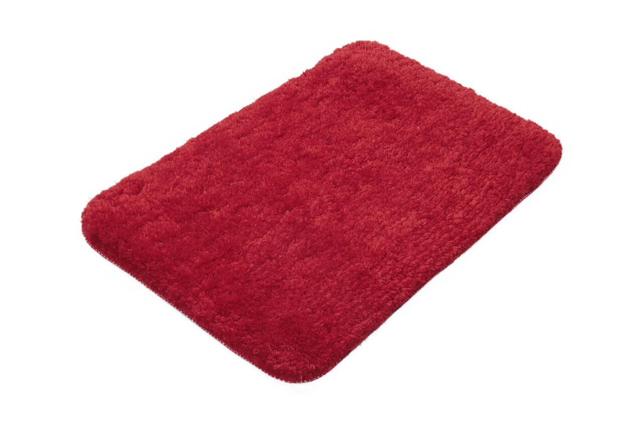 Tappeto per il Bagno - FLUFFY Rosso