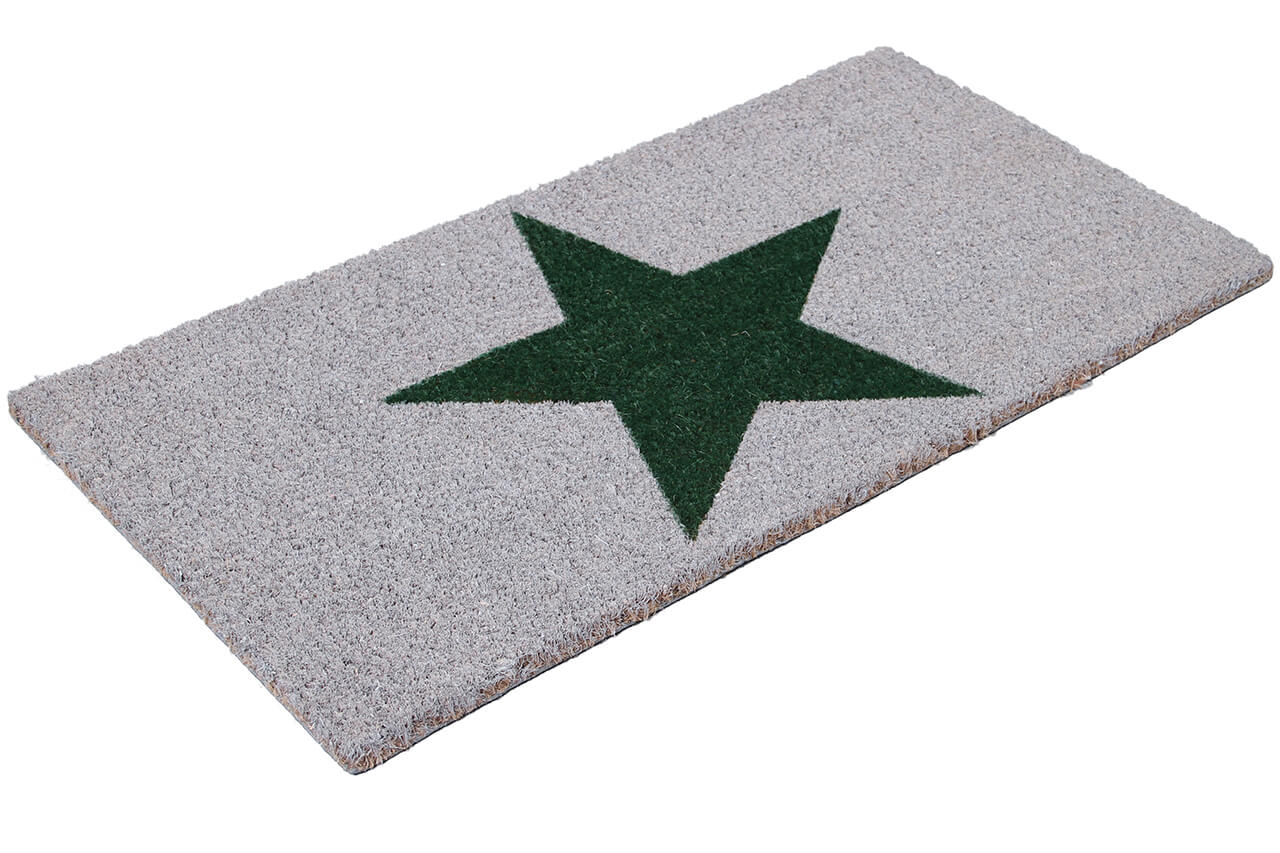 Zerbino Moderno in Fibra di Cocco Naturale 75x40cm - Resistente e Sostenibile - Stella Verde