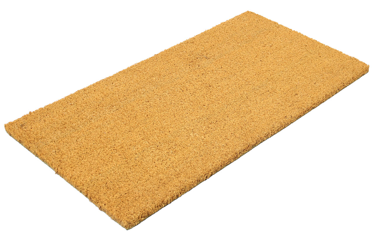 Zerbino Giallo in Fibra di Cocco Naturale 75x40cm - Resistente e Sostenibile