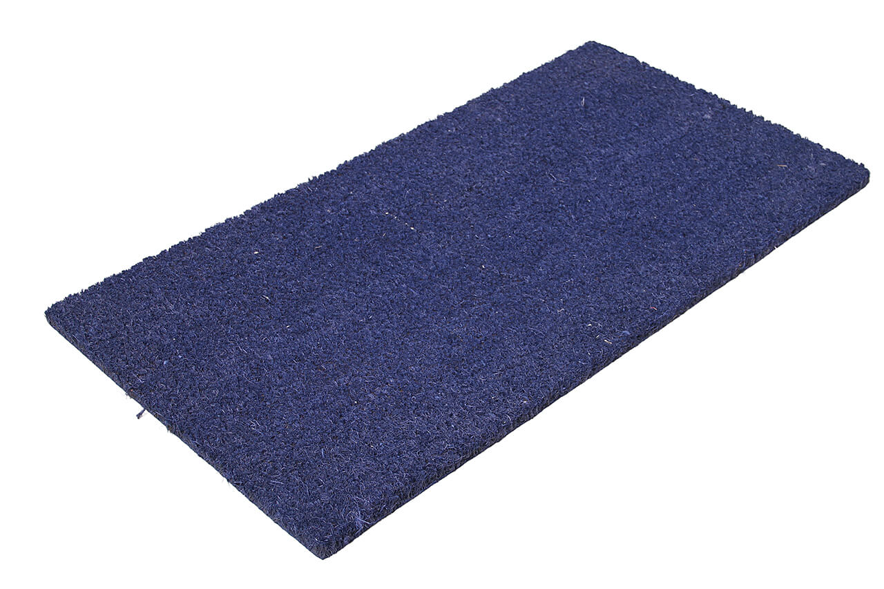 Zerbino Blu in Fibra di Cocco Naturale 75x40cm - Resistente e Sostenibile