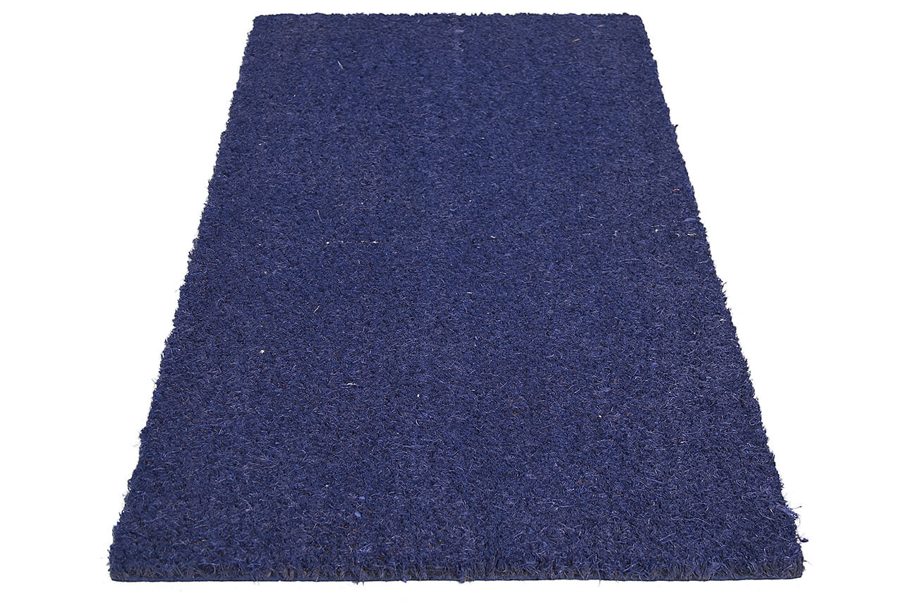 Zerbino Blu in Fibra di Cocco Naturale 75x40cm - Resistente e Sostenibile
