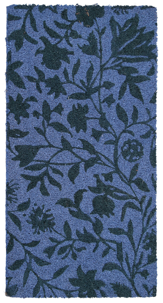 Zerbino Moderno Blu in Fibra di Cocco Naturale 75x40cm - Resistente e Sostenibile
